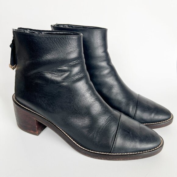 Cole Haan Waterproof Winnie Grand Booties Winter Boots Short Chunky Block Heel 9 - Picture 6 of 13